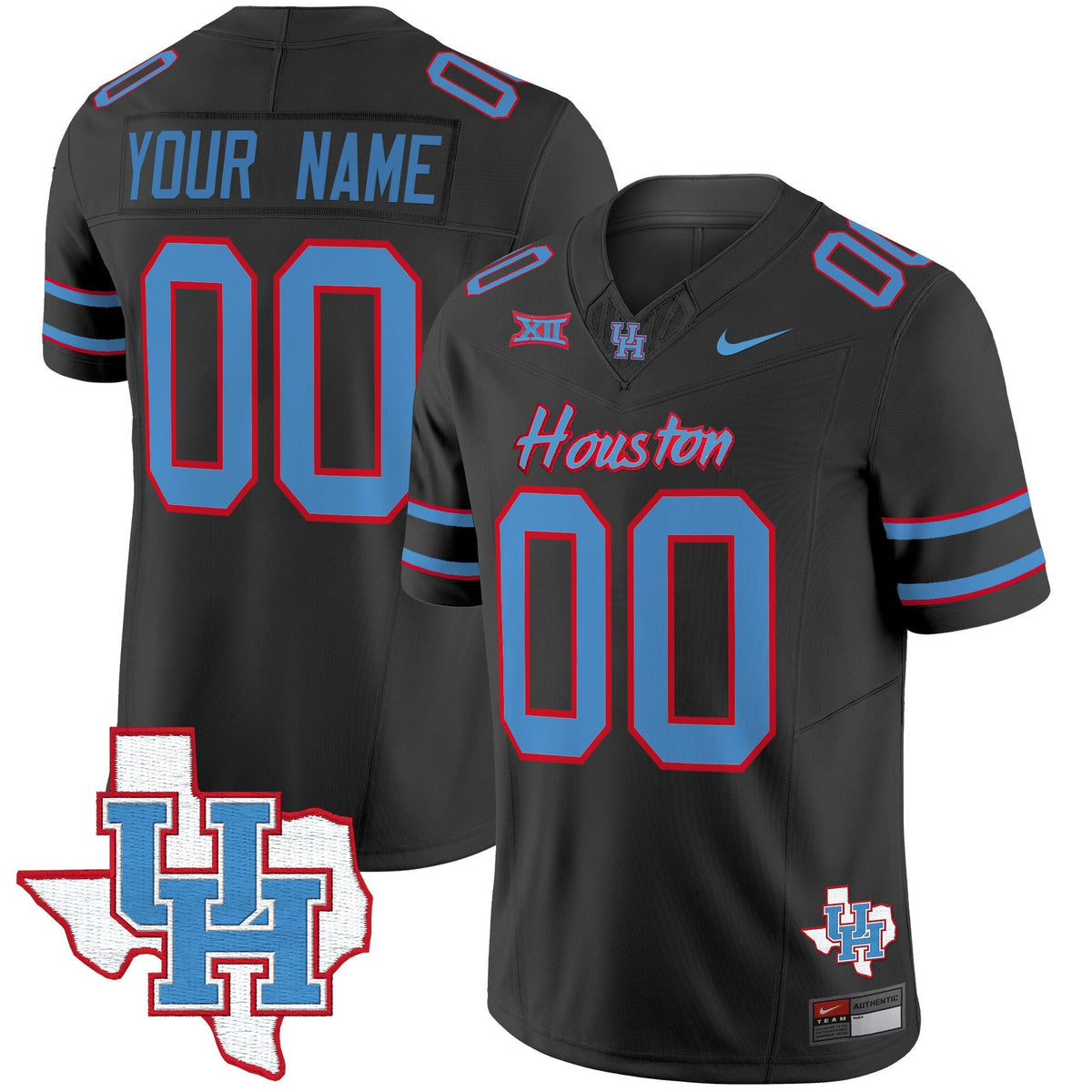 Houston Cougars 2024 Oilers Inspired Vapor Limited Custom Jersey - All Stitched