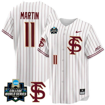 Men's Florida State Seminoles 2024 College World Series Vapor Premier Limited Jersey V1 - All Stitched