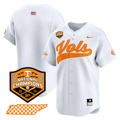 Men's Tennessee Volunteers 2024 National Champions Vapor Premier Limited Jersey - All Stitched