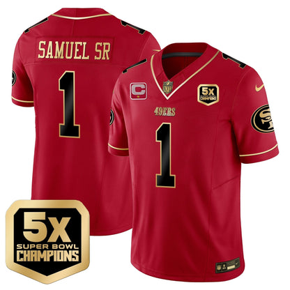 SF 5x Super Bowl Champions Vapor Limited Jersey - All Stitched