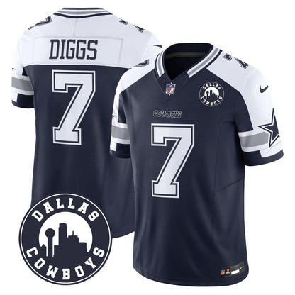 DAL "Dallas City" Patch Vapor Limited Jersey