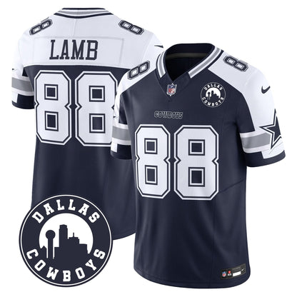 DAL "Dallas City" Patch Vapor Limited Jersey