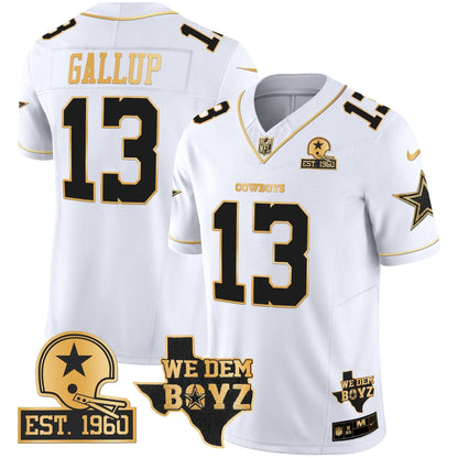 DAL Est. 1960 & We Dem Boyz Patch Gold Vapor Limited Jersey V2