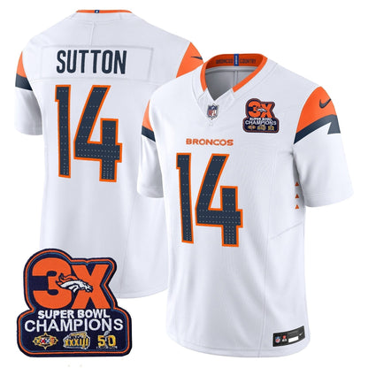 DEN 3-Time Champions Patch Vapor Limited Jersey