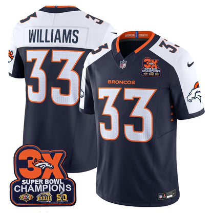 DEN 3-Time Champions Patch Vapor Limited Jersey