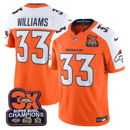 DEN 3-Time Champions Patch Vapor Limited Jersey