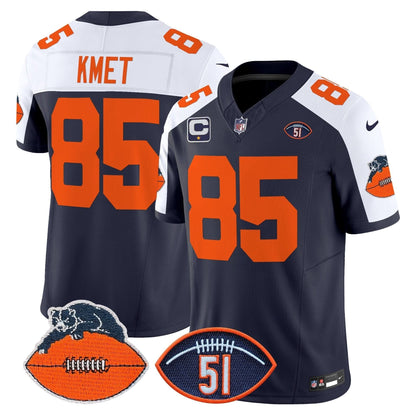 CB Dick Butkus Patch Throwback Vapor Limited Jersey