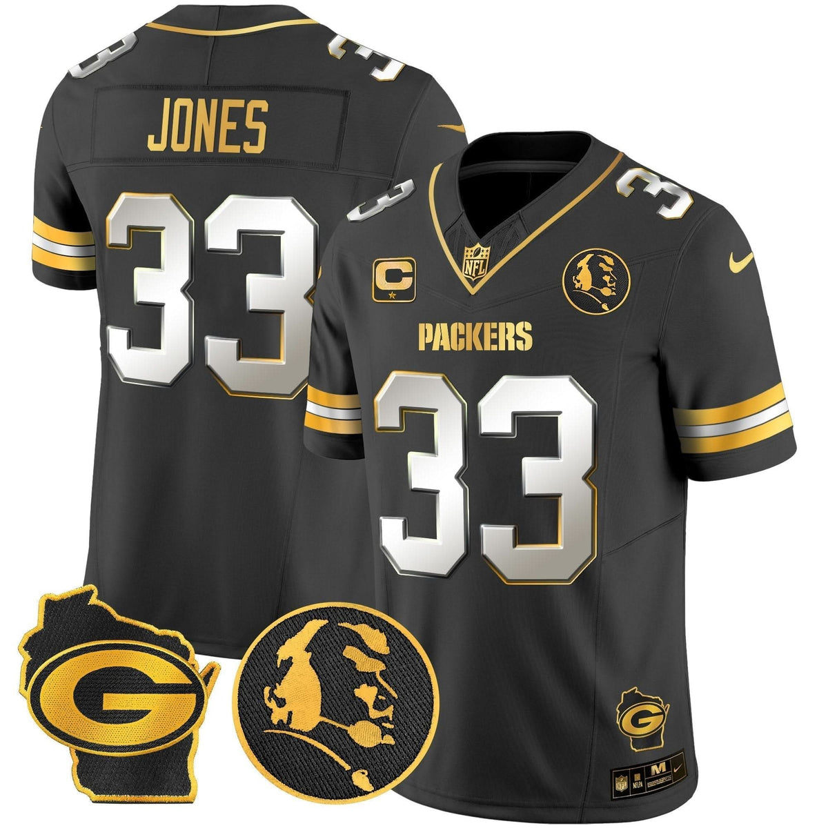 GB John Madden & Home Patch Gold Vapor Limited Jersey