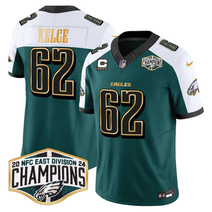 PHI 2024 NFC East Division Champions Gold Trim Vapor Limited Jersey