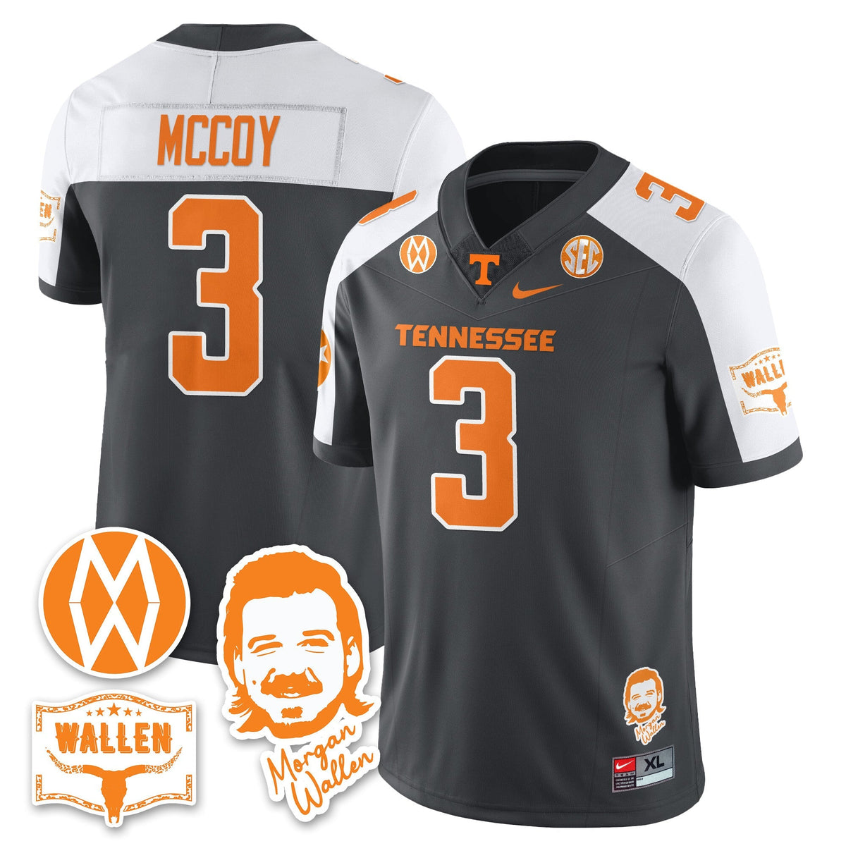 Women's Tennessee Volunteers Morgan Wallen 2025 Jersey - All Stitched