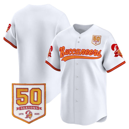 TB 50th Season Patch Vapor Baseball Jersey - All Stitched