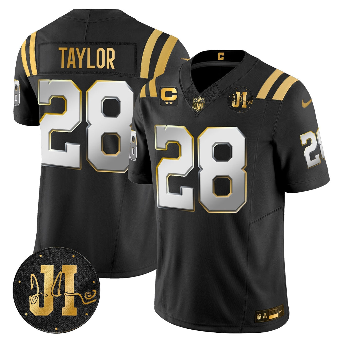 IND 2025 Jim Irsay Patch Gold Vapor Limited Jersey