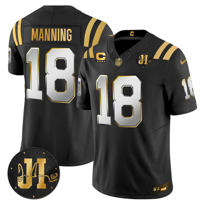 IND 2025 Jim Irsay Patch Gold Vapor Limited Jersey