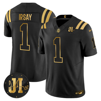 IND 2025 Jim Irsay Patch Gold Vapor Limited Jersey