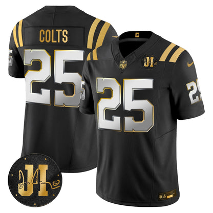 IND 2025 Jim Irsay Patch Gold Vapor Limited Jersey