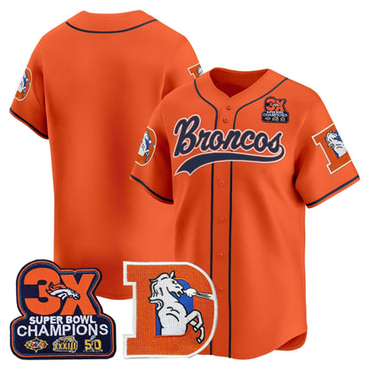 DEN Throwback Vapor Baseball Jersey - All Stitched