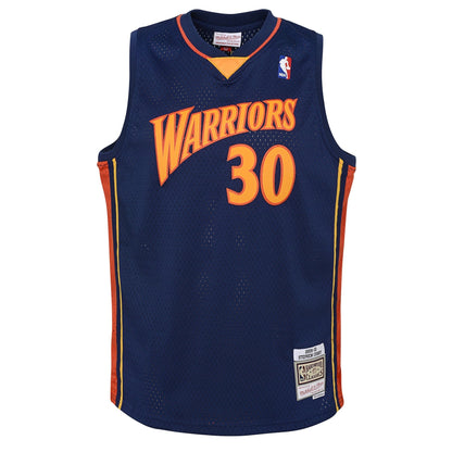 Stephen Curry Golden State Warriors Mitchell & Ness Navy Blue 2009-10 Hardwood Classics Swingman Jersey