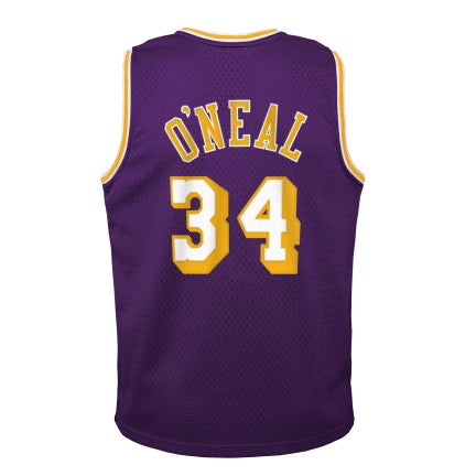 Los Angeles Lakers Shaquille O`Neal Mitchell & Ness Purple 1996-97 Hardwood Classics Swingman Jersey