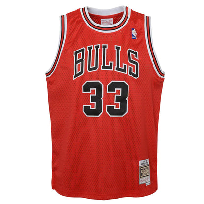 Chicago Bulls Scottie Pippen Mitchell & Ness Red Hardwood Classics Swingman Jersey