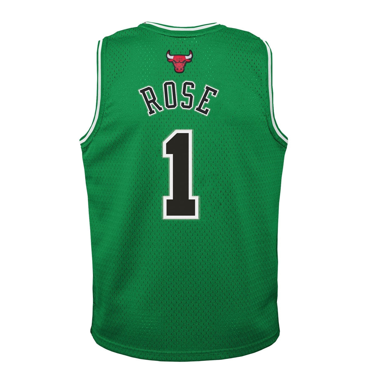 Chicago Bulls Derrick Rose Mitchell & Ness Kelly Green St. Patricks Day Hardwood Classics Swingman Jersey
