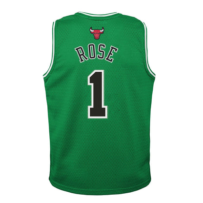 Chicago Bulls Derrick Rose Mitchell & Ness Kelly Green St. Patricks Day Hardwood Classics Swingman Jersey