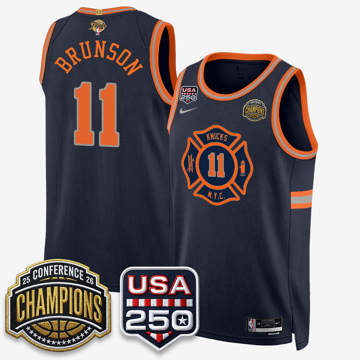 NYK 2026 NBA Eastern Conference Champions City Edition Jersey V2- Stitched (2)