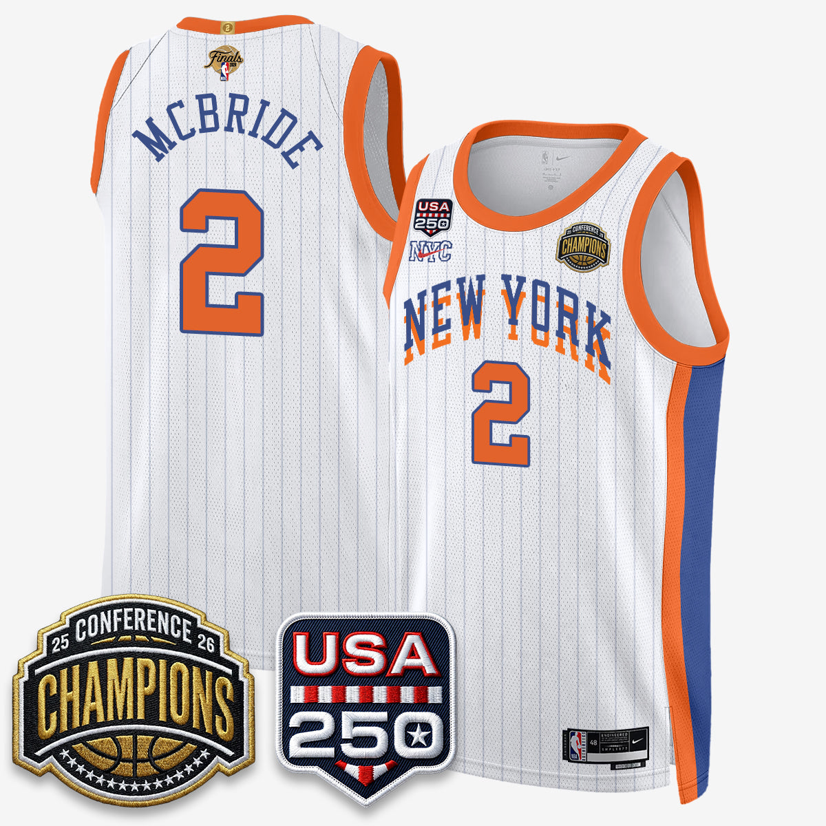 NYK 2026 NBA Eastern Conference Champions City Edition Jersey V2- Stitched (2)