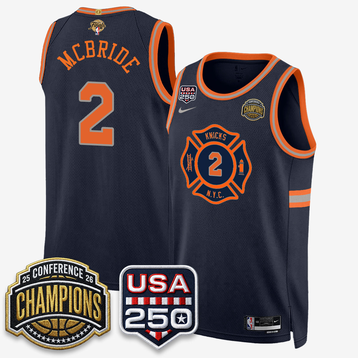 NYK 2026 NBA Eastern Conference Champions City Edition Jersey V2- Stitched (2)