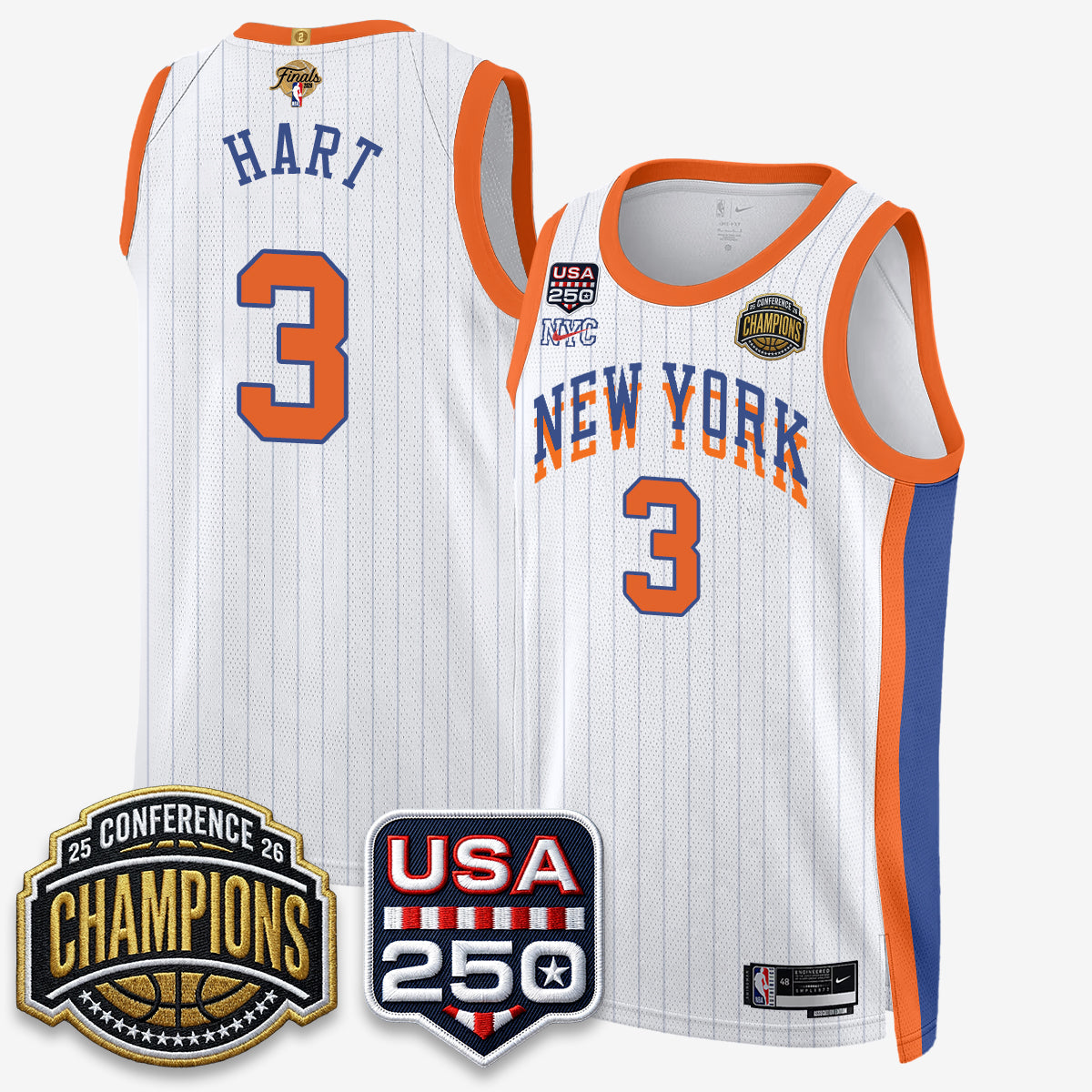 NYK 2026 NBA Eastern Conference Champions City Edition Jersey V2- Stitched (2)