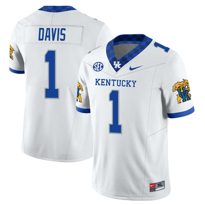 Men’s Kentucky Wildcats Football Jersey – All Stitched