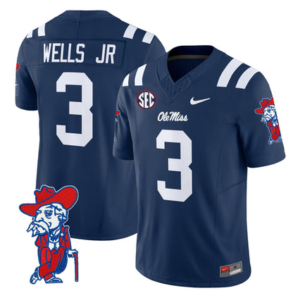 Men's Ole Miss Rebels 2024 Vapor Limited Jersey V2 - All Stitched