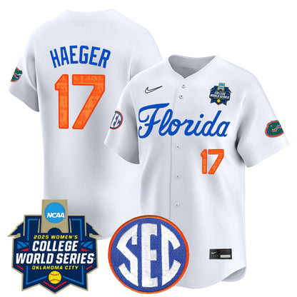 Men's Size - Florida Gators Softball 2025 World Series (WCWS) Vapor Premier Limited Jersey - All Stitched