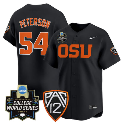 Men's Oregon State Beavers 2025 World Series Vapor Premier Limited Jersey - All Stitched