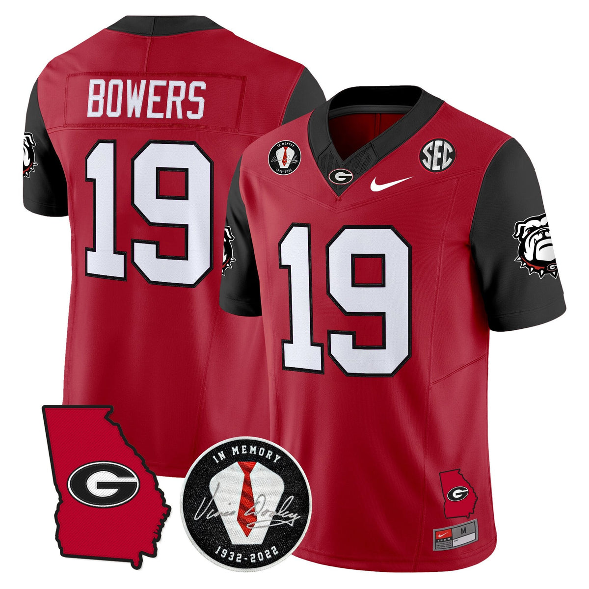 Men's Georgia Bulldogs 2025 Color Sleeves Vapor Limited Jersey - All Stitched