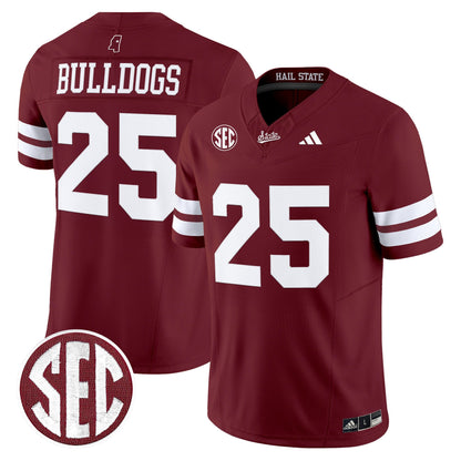 Men's Mississippi State Bulldogs 'Dark Mode' Vapor Limited Jersey - All Stitched