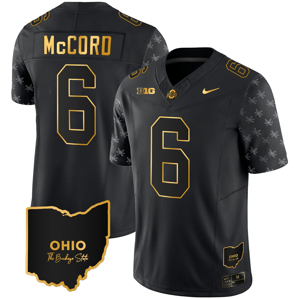 Men's Ohio State Buckeyes 2023 Alternate Gold Jersey - Stitched