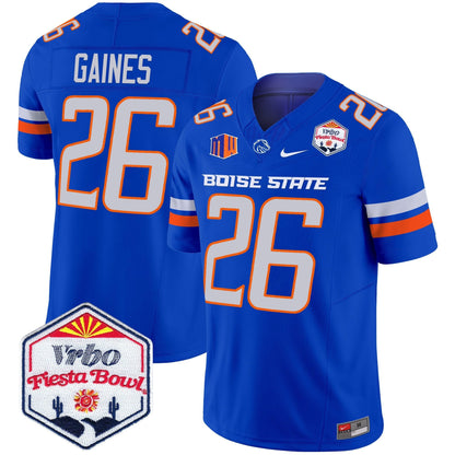 Men's Boise State Broncos 2025 The Fiesta Bowl Patch Vapor Limited Jersey - All Stitched