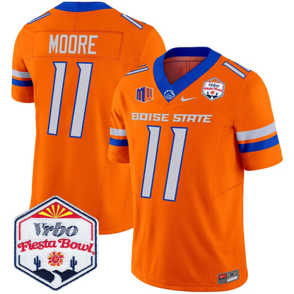 Men's Boise State Broncos 2025 The Fiesta Bowl Patch Vapor Limited Jersey - All Stitched