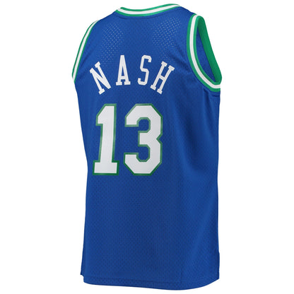 Men's Dallas Mavericks Steve Nash Mitchell & Ness Blue 1998-99 Hardwood Classics Swingman Jersey