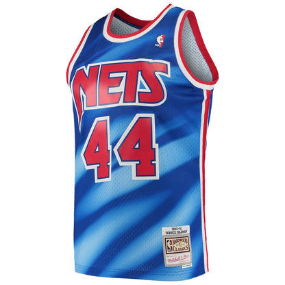 Men's Derrick Coleman New Jersey Nets Mitchell & Ness 1990-91 Hardwood Classics Swingman Jersey - Blue